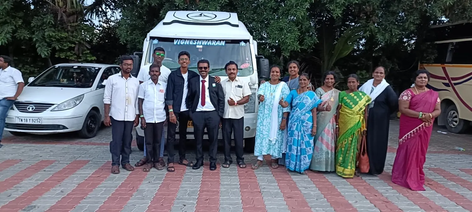Customer group with Vigneshwaran vehicle