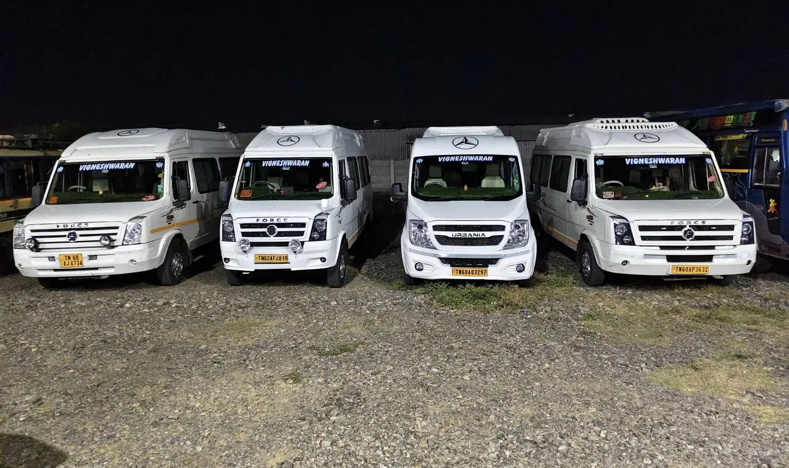 Vigneshwaran Tours and Travels vehicle fleet in Theni