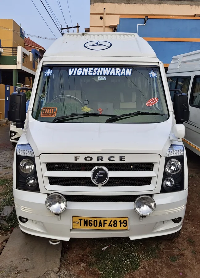 14 plus 1 AC Tempo Traveller rental in Theni